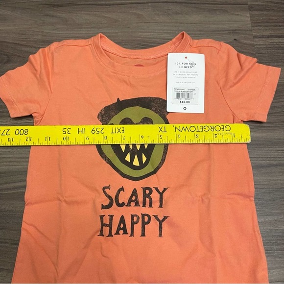 NWT Life is Good Toddler sz 3T Kids Scary Happy Shirt Halloween - Picture 6 of 6